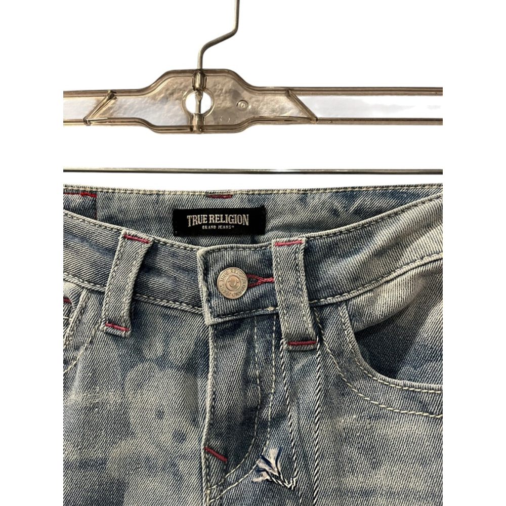 True Religion Teddy Bear Proto Submit Sample Size 8 Girls Cargo Jeans Wide RARE - Picture 6 of 13